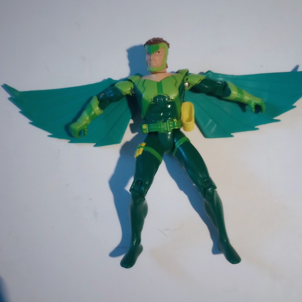 Green and Yellow Action Figure with Wings